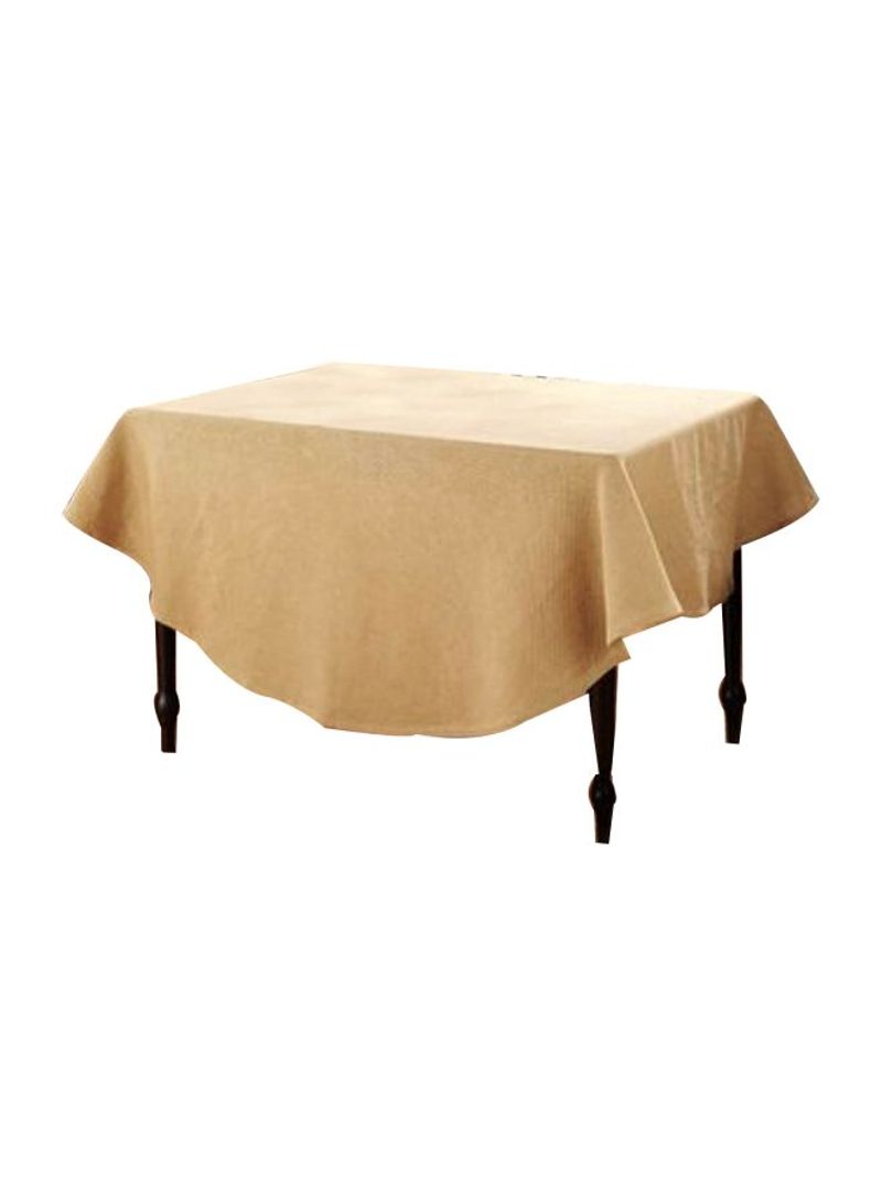 Cotton Table Cloth Natural 70inch