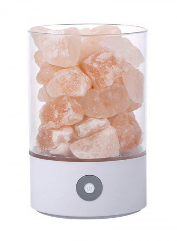 Natural Himalayan Salt Lamp White/Clear 10x11cm