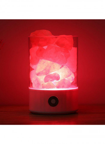 Natural Himalayan Salt Lamp White/Clear 10x11cm