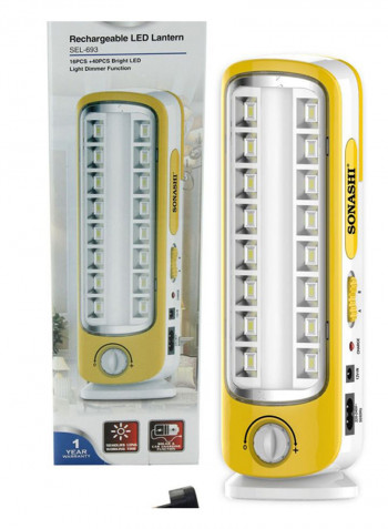 Rechargeable LED Lantern White 6x9centimeter