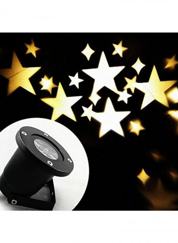 100-240V Snowflake Projector Light Black 13x14centimeter