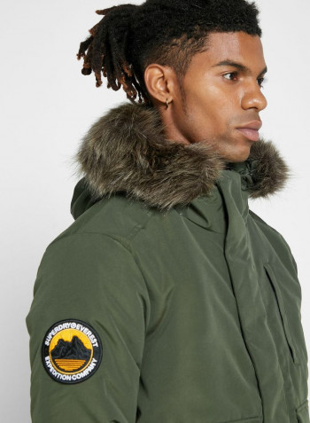 Everest Solid Bomber Jacket أخضر