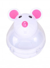 Feeder Food Dispenser Treat Ball Cat Toy White