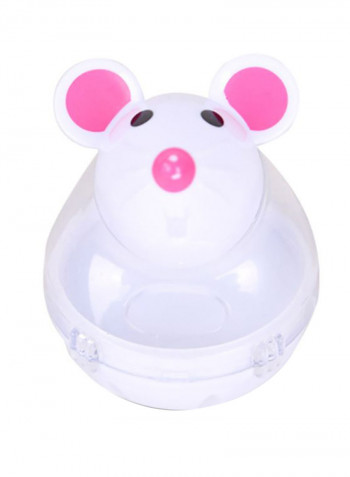 Feeder Food Dispenser Treat Ball Cat Toy White