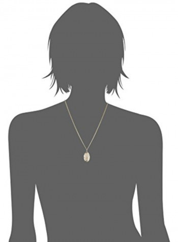 14K Gold Filled Oval Saint Christopher Necklace