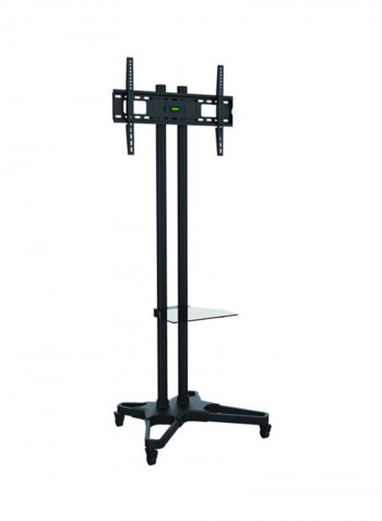 Plasma Flat Panels Floor Stand With Wheels Black