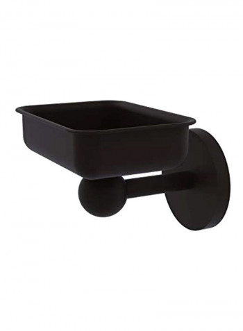 Skyline Collection Wall Mounted Soap Dish Black 3.5x4.5x3inch