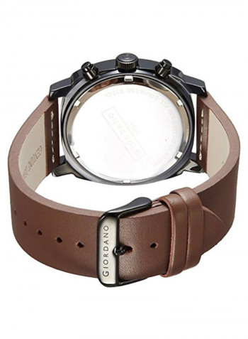 Men's Leather Analog Watch 1751-01