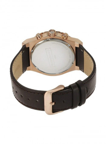 Men's Leather Analog Watch 1757-05