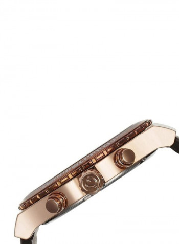 Men's Leather Analog Watch 1757-05