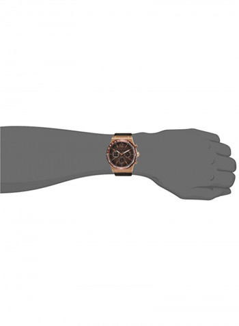 Men's Leather Analog Watch 1757-05