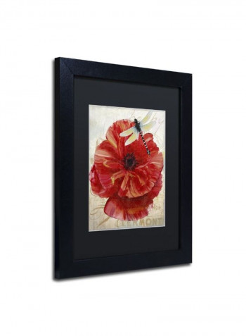 Le Pavot Dragonfly Framed Wall Art Multicolour 11 x 14inch