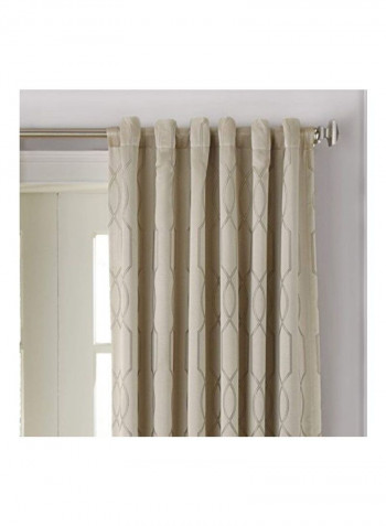 Single Panel Rod Pocket Curtains Champagne 63x0.2x52inch