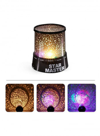 Star Sky Starry Night Light Black/Yellow/Purple 8x19centimeter