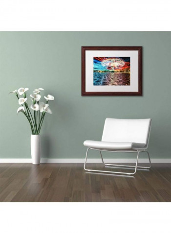 Twister 2 Wooden Framed Wall Art multicolour 11 x 14inch