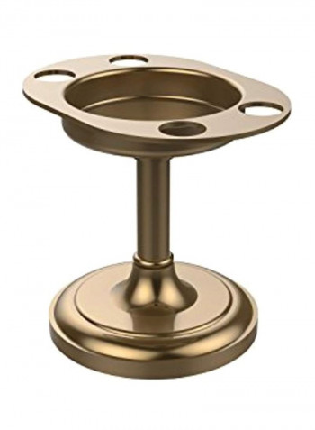 Vanity Top Toothbrush Holder Brown