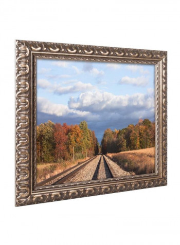 Wellington Tracks Wall Art Multicolour 11 x 14inch