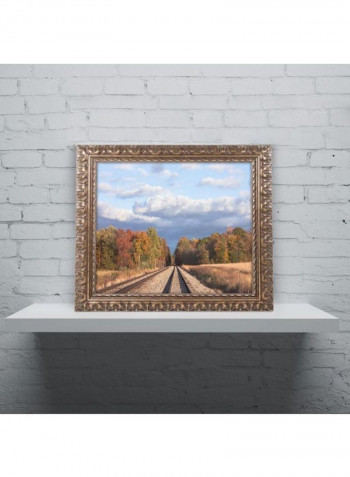 Wellington Tracks Wall Art Multicolour 11 x 14inch