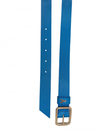 Casual Leather Belt Astral Blue