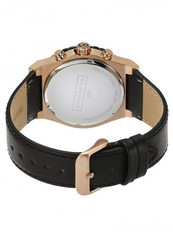 Men's Leather Analog Watch 1757-03
