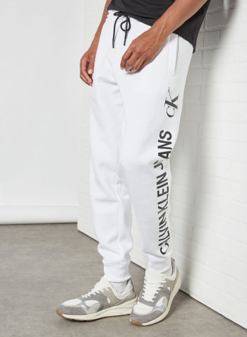 Organic Cotton Joggers Bright White