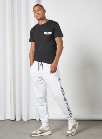 Organic Cotton Joggers Bright White