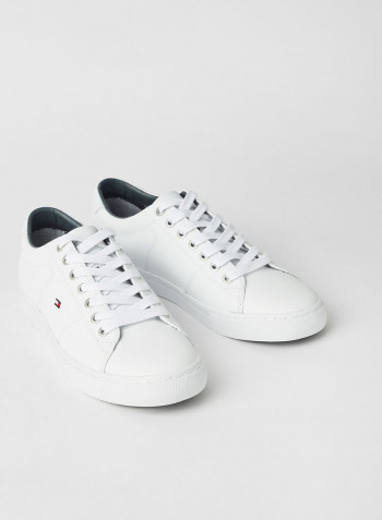 Essential Leather Sneakers White