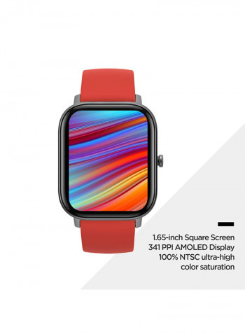 GTS Smart Watch and Activity Tracker With GPS, 14 Days Battery Vermillion Orange