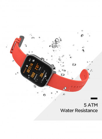 GTS Smart Watch and Activity Tracker With GPS, 14 Days Battery Vermillion Orange