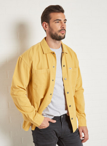 Lightweight Slub Shirt Dusty Gold