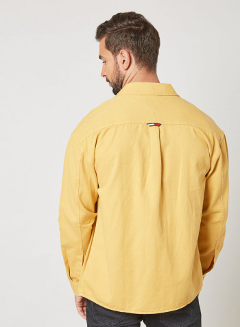 Lightweight Slub Shirt Dusty Gold