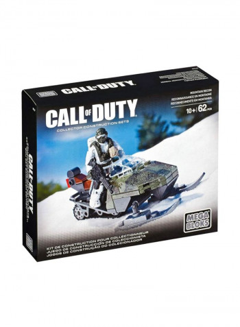62-Piece Call Of Duty Mountain Recon Building Set