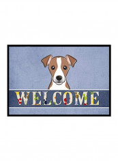 Jack Russell Terrier Welcome Indoor/Outdoor Mat Multicolour 11 x 14inch