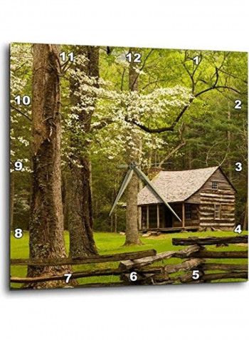Nature Themed Wall Clock Multicolour