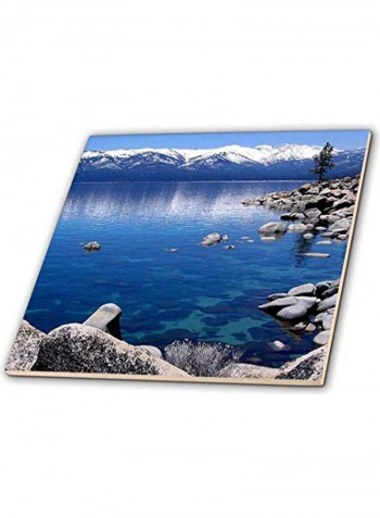 Tahoe Snow Mts Tile Multicolour 12x12x0.25inch