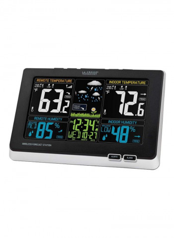 Wireless Weather Station With Mold Indicator Grey/Black 8.3 x 1 x 5.5inch