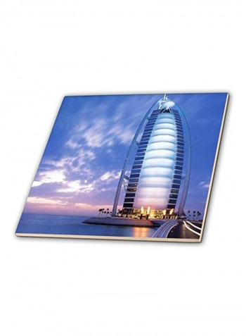 Beach Hotel in Dubai Ceramic Tile Multicolour