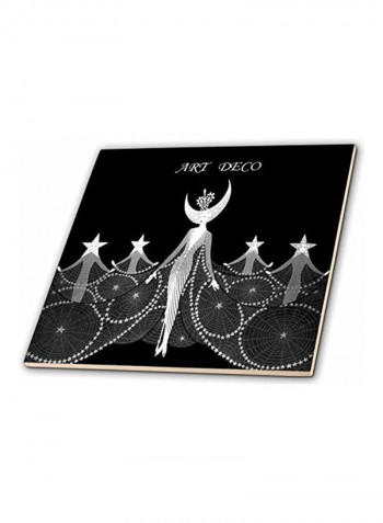 Dancers Ceramic Tile Black/White