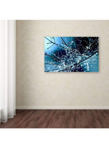 Blue Rhapsody Artwork Canvas Wall Art Multicolour 12 x 19inch
