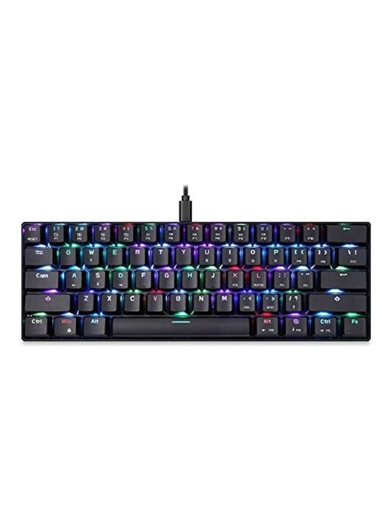 Mechanical Keyboard Portable 61 Keys RGB LED Backlit