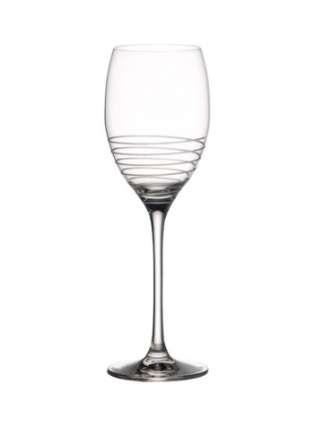 4-Piece Maxima Decorated Spiral Glass Clear