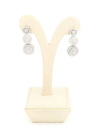 5-Piece Gold Leaf Designs Embedded Zircon Stones Studded Jewelry Set