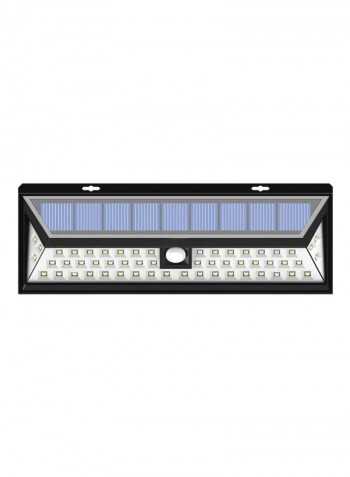 54 LED Security Solar Light White/Black 14x9cm
