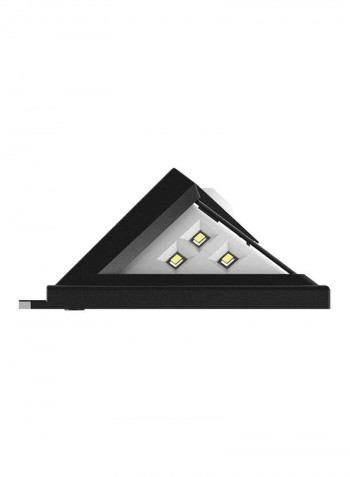 54 LED Security Solar Light White/Black 14x9cm