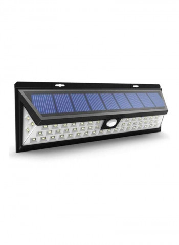 54 LED Security Solar Light White/Black 14x9cm