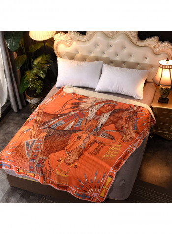 Printed Warm Blanket Multicolour