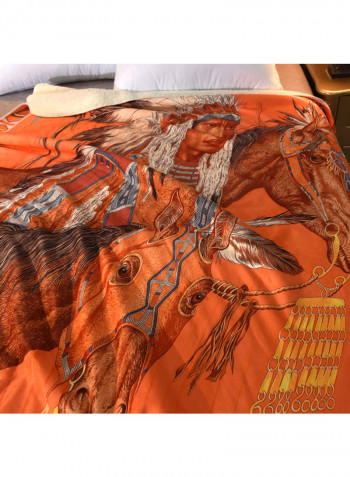 Printed Warm Blanket Multicolour