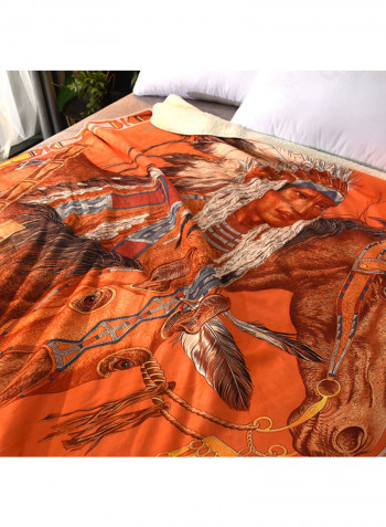 Printed Warm Blanket Multicolour