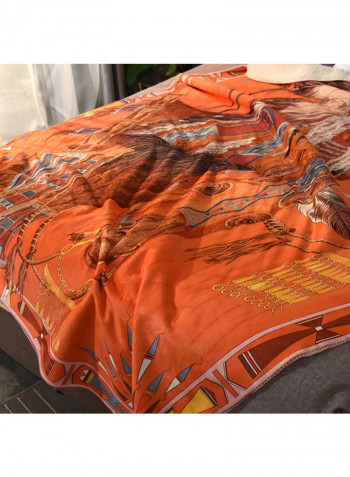Printed Warm Blanket Multicolour
