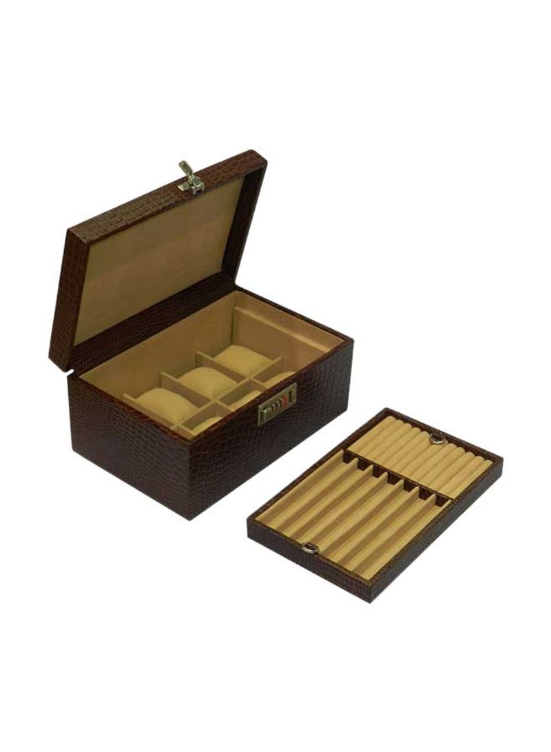Watch Box With Pen And Ring Holder